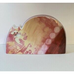 Royal Worcester Ceramic Cat Figurine Flat Mates Molly Collectible